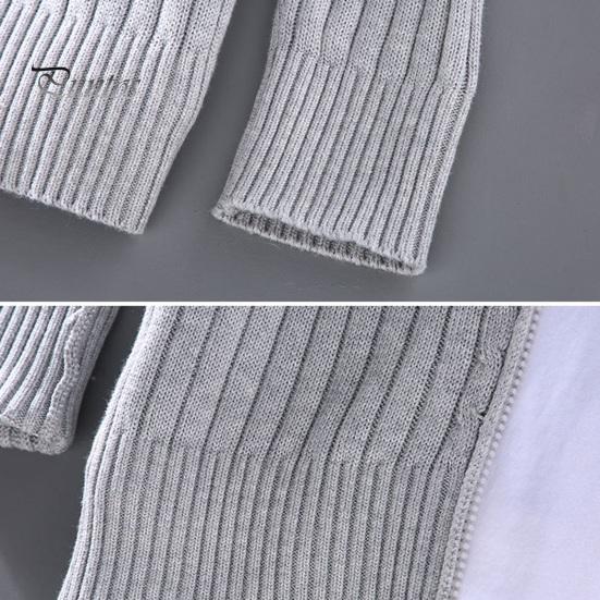 Fall Winter Men Coat Zipper Closure Knitted Cardigan Stand Collar Long Sleeves Solid Color Thick Elastic Loose Striped Texture Daily Wear Knit Jacket