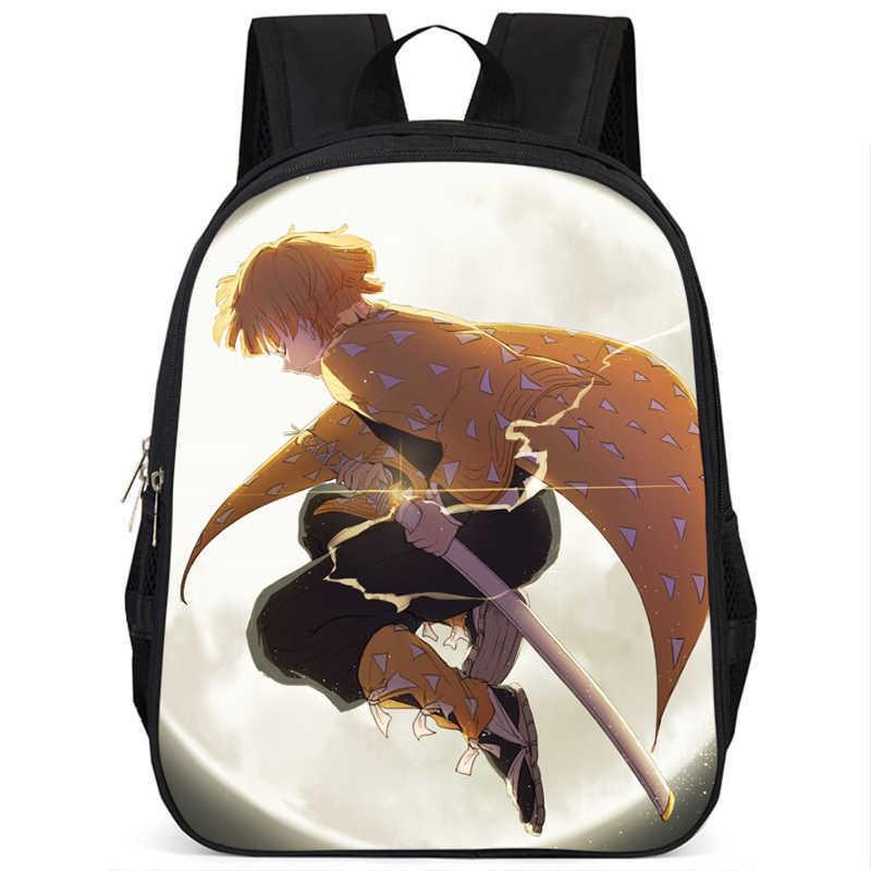 Trendy Demon Slayer Book Bag With Durable Oxford Fabric And Large Storage