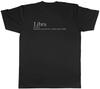 Zodiac Definition Libra Mens Unisex T-Shirt Tee Gift