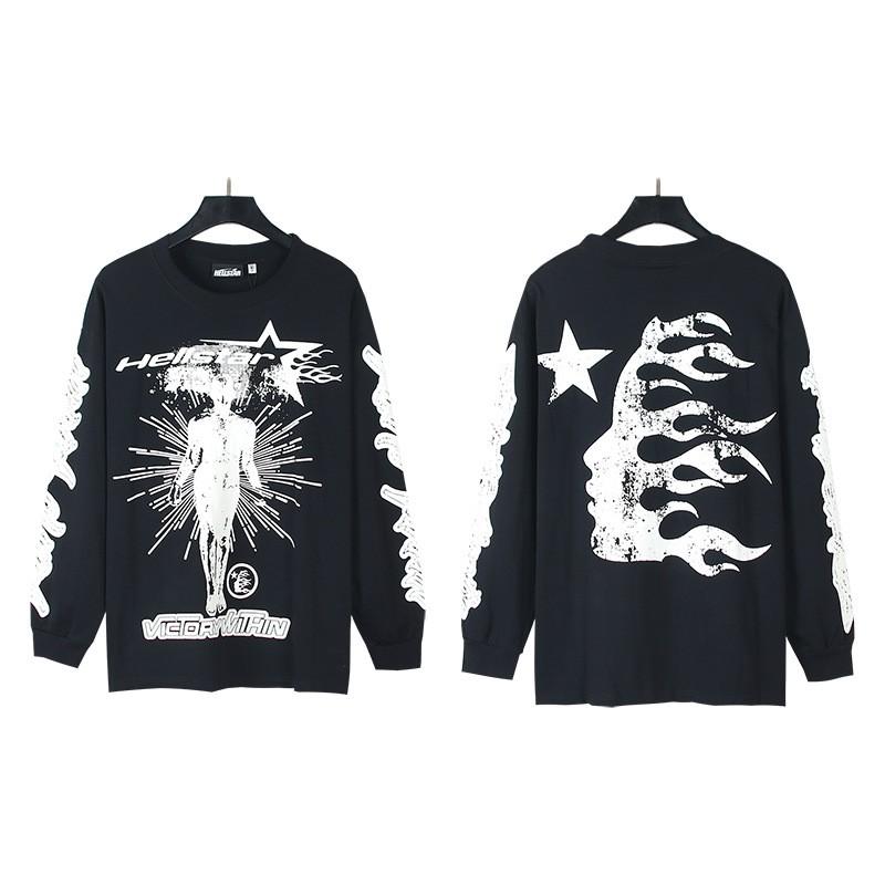 Mens Oversized Hoodie With Embroidered Skull Spine Design Streetwear Casual Pullover Cotton Blend Loose Fit