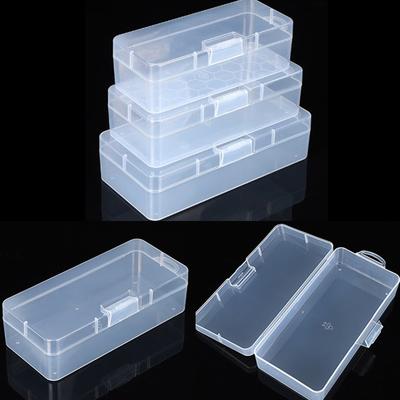 Organizator dreptunghiular transparent pentru machiaj Recipient de depozitare din plastic transparent Cutie de depozitare pentru birou cu capac Caseta pentru cărți de vizită pentru locuință unică