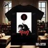 Japan Anime Berserk T-Shirt Guts Print Graphic Tee Men's 90s Short Sleeve Tops Manga Dark Fantasy Black Swordsman Style Clothes 29