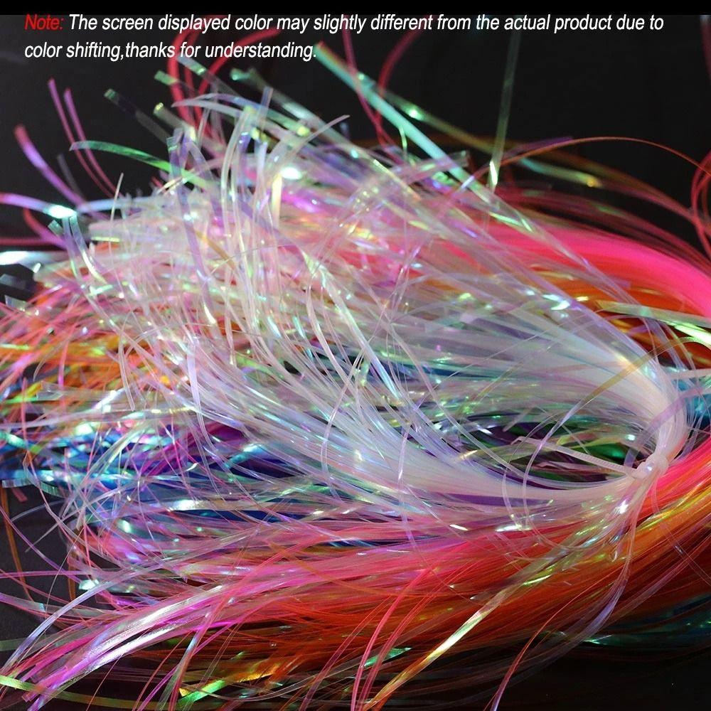 Streamer Fishing Lure Assist Hooks Line Jig Hook Streamer Fly Tying Tinsel Fly Tying Materials