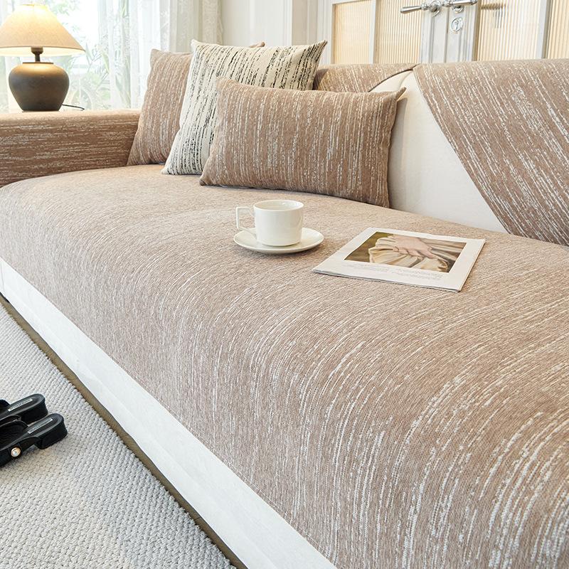 Sjönille Fire sesonger Universell Sofapute Nordisk Høykvalitets Sofatrekk Stoff Sklisikker Ryggstøtte Håndkle