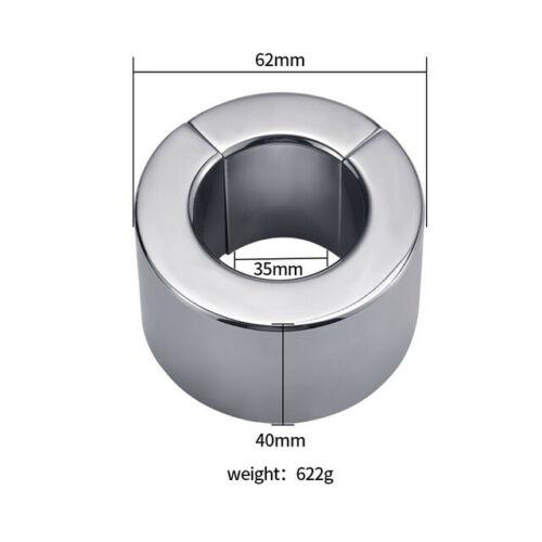 Sex Toys Metal Stretcher Scrotum Pendant Restraint Ring Weight Penis Bondage Scrotum Magmetic Lock Traning Ring for Men Cock Ring Sexy