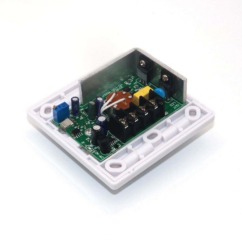 800W High Power Single Color LED Rotary Dimming Switch with Infrared and SCR Technology
