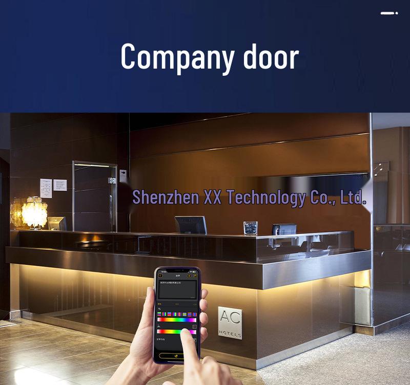 Bluetooth Controlled LED HD Flexible Advertising Display for Shopfronts