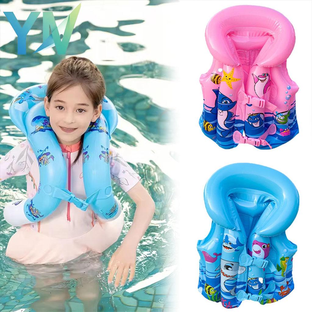 1-5PCS Inflatable Life Vest for Kids Swimming Floatie Toddler PVC Buoyancy Vest Children‘s Swim Jacket for Pool Beach Safety