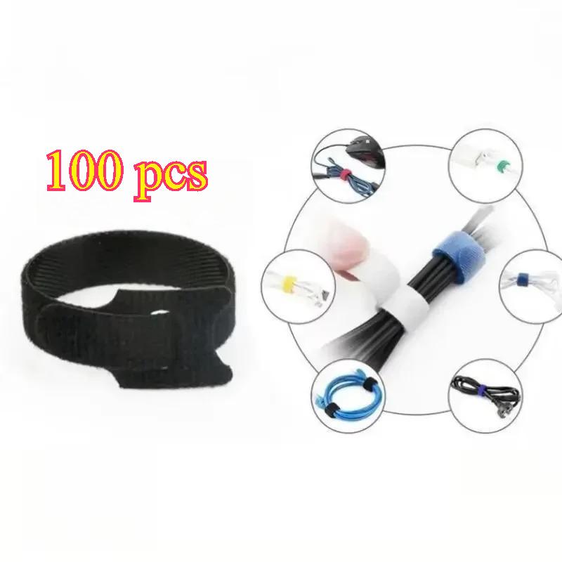 50-100pcs Cable Organizer Cable Management Cable Winder Tape Protector for wire Ties Phone Accessories organizador cables