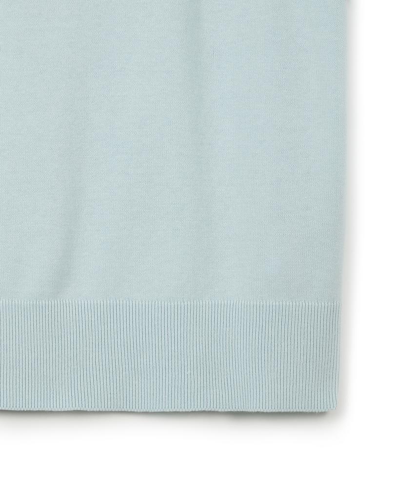USPOLOASSN Cotton Short Sleeve Round Knit_Sky Blue