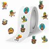 500 Pictures/roll Roll Sticker Tape Cartoon Pineapple Sticker Handbook Material Decorative Envelope Seal Sticker