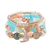 Bohemian Multi-Layer Wooden Beaded Elastic Bracelet