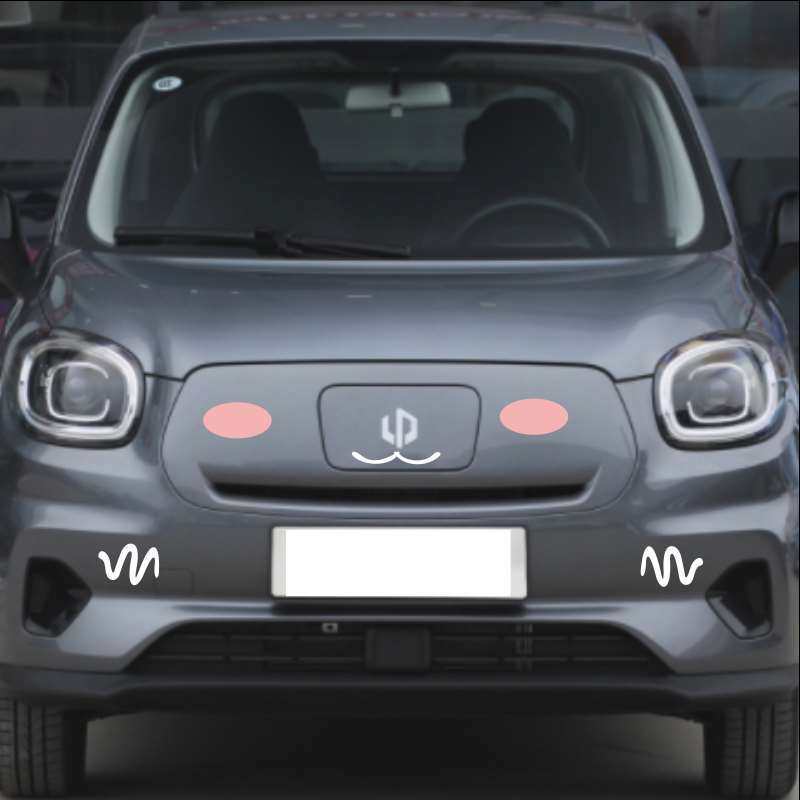 For Leapmotor T03 Car Front End Front Face Decal Decoration Car Body Personalized Scratch Cover Waterproof Funny Sticker