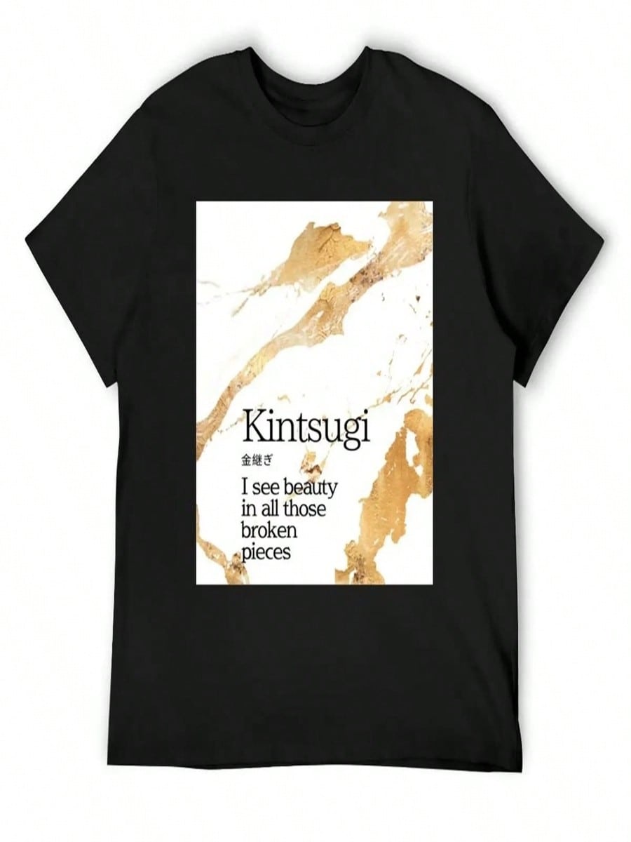 Kintsugi Classic T-Shirt Anime Shirt Oversizeds Kawaii Clothes Luxury T-Shirt Mens Tall T Shirts S разноцветный