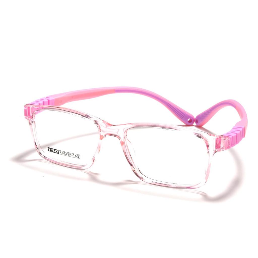 Medical Grade Myopia Control Glasses for Kids 6-10 Years - Skin-Friendly, Non-Slip Silicone Frame with Removable Temples.