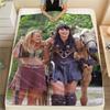 1PC Xena Warrior Print Flannel Blanket, High quality Comfortable for All Seasons, Home Decor, Warmth and Comfort, Perfect for Christmas Gifts252