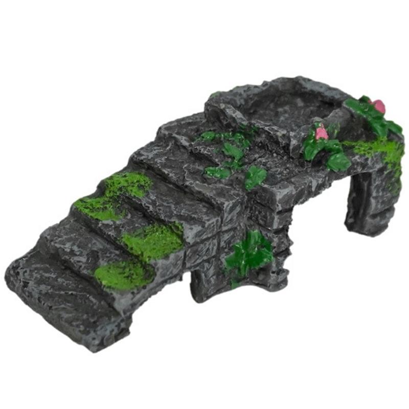 

Terrariums Basking Platform Fishtanks Shelter Cave for Reptiles Terrapins Aquariums Landscape Decoration for Home Office