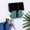 With Adhesive Phone Organizer Box Data Cable Hooks Phone Holder Telecontroller Storage Phone Stand