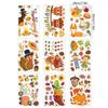 9 Sheet Fall Gnome Window Clings Autumn Turkey Pumpkin Glass Wall Sticker Thanksgiving Festival Party Home Decor top sale