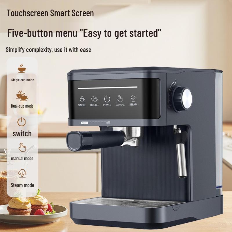Italian Style Automatic Coffee Machine: High-Pressure Espresso & Milk Frothing All-in-One for Home.