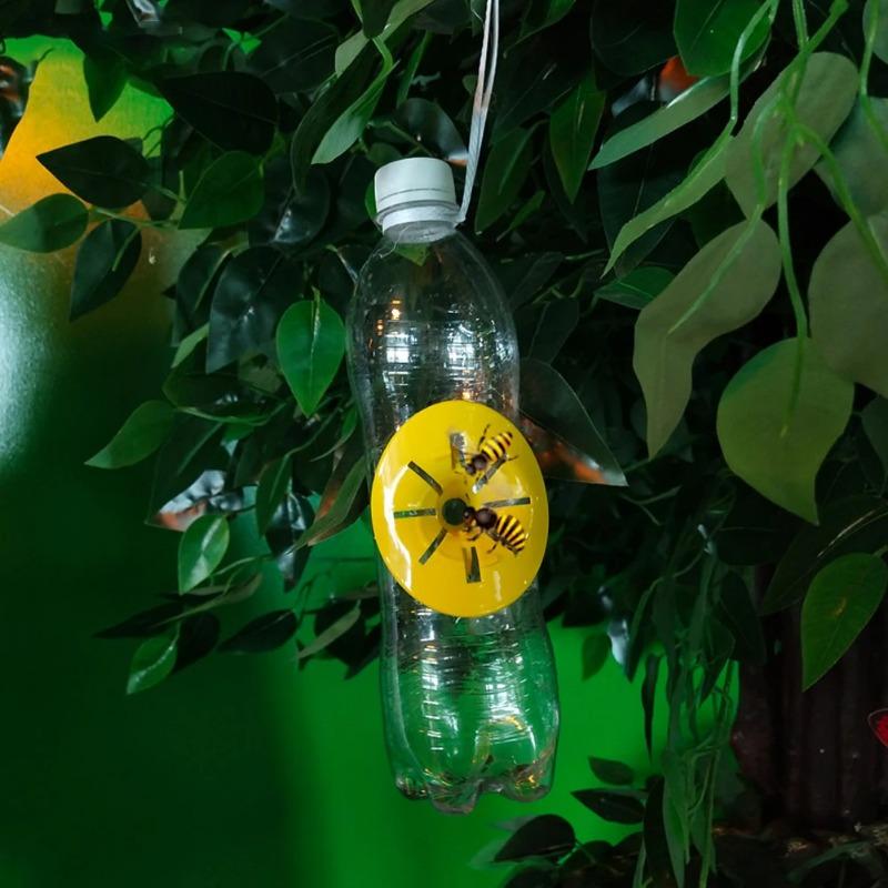 20-5Pcs Reusable Wasp Trap Insect Funnel Killer Flower Bee Hornet Catcher Plastic Bottle Wasp Traps Garden Pest Control Tool