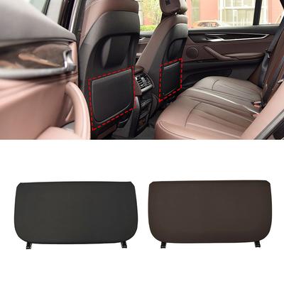 Car Seat Back Panel Leather Backrest Storage Pocket Cover Accessory Replacement Black For Bmw X5 X6 F15 F16 2014-