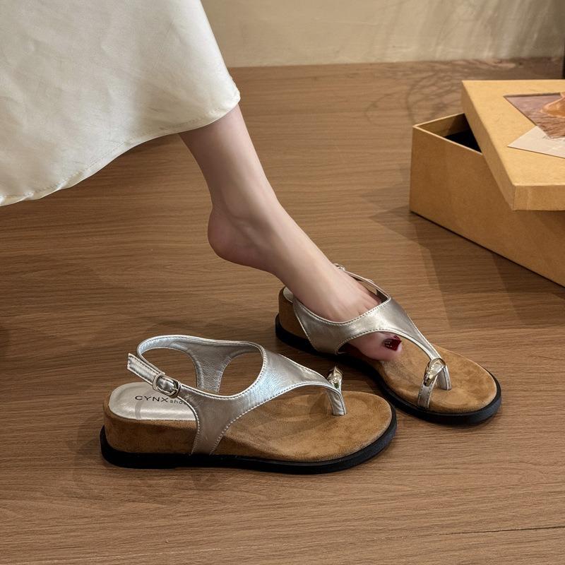 Temperament sandals women's new summer great look not tired feet beautiful with skirt wedge shoes