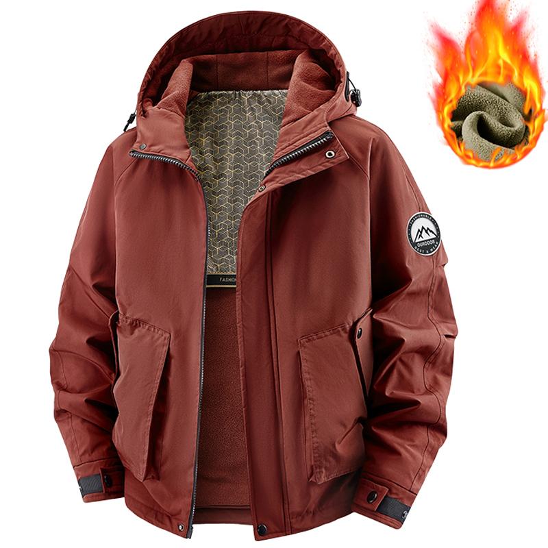 Plus Size 6XL 7XL 8XL Winter Jacket Men Thick Warm Hooded Waterproof Jackets Men Windproof Hiking Cargo Coat Parkas Men Clothing