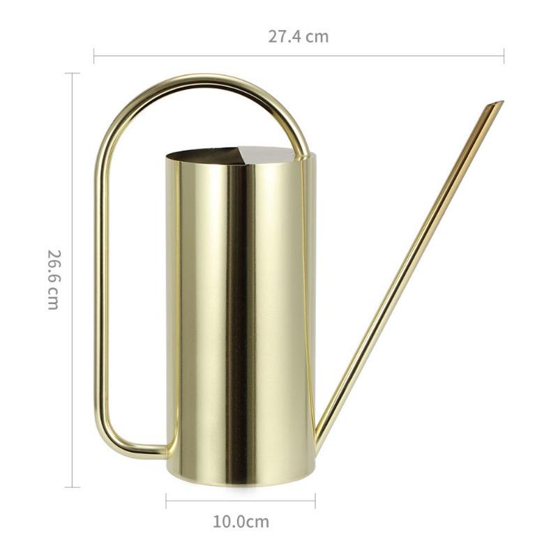 

Watering Can Indoor Plants Metal Stainless Steel Watering Can Pot with Long Spout for Indoor House Plants Bonsai Outdoor Garden золотистый