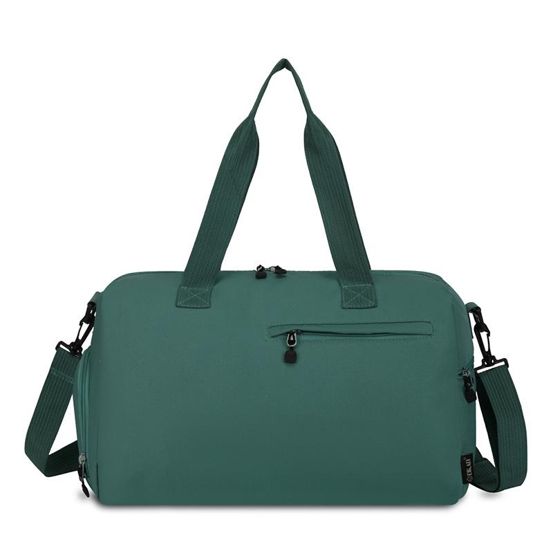 Einfache lässige Nass- und Trockensport-Gymnastiktasche mit Schuhfach im Silo-Stil, großes Fassungsvermögen, handgepflanzte einfarbige Reisetasche