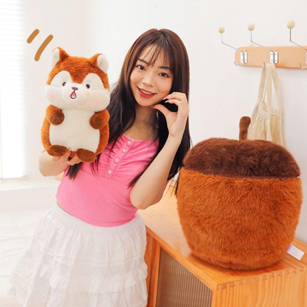 PP Cotton Pine Cone Plush Doll Detachable Stuffed Soft Animal Dolls  Kids Gifts