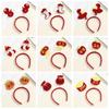 Felt 2025 Headband Adults Kids Snake Hairband Cute New Year Hair Hoop  Party Decoration