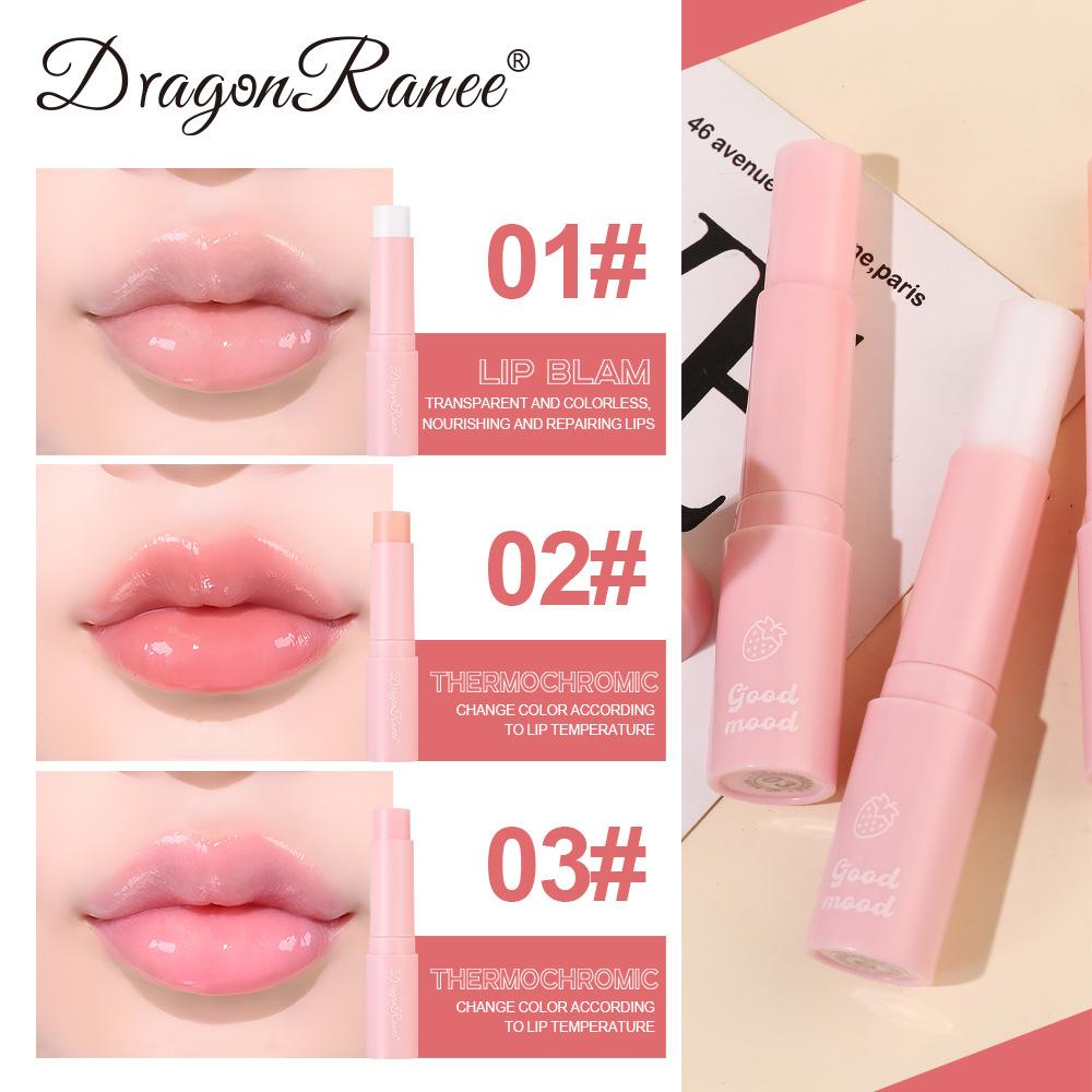Dragon Ranee Strawberry Tinted Lip Balm - Moisturizing, Color-Changing, Hydrating
