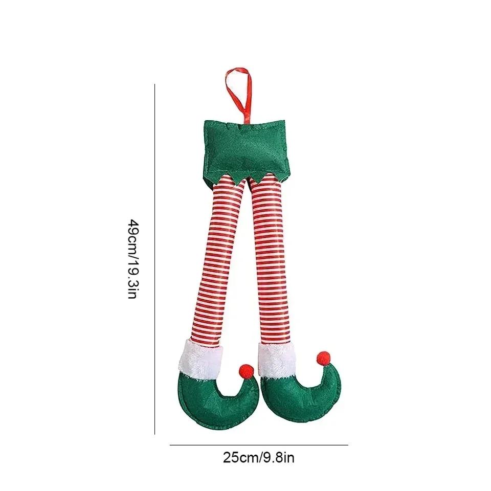 New Elf Santa Leg Pendant for All Car Model Trunk Decoration Christmas Ornamen