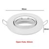 1/10PCS Round Recessed Spotlight GU10 LED Downlight Black LED Ceiling Lights Frame Adjustable for MR16 GU10 Bulb Holder