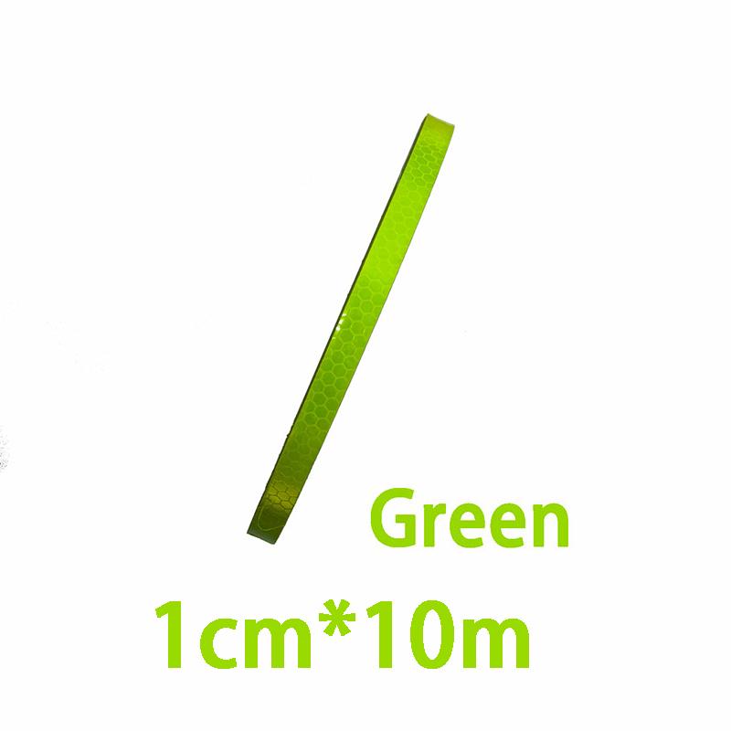 

1см*20/10/8/5м Светоотражающие ленты Светоотражатели Предупреждающая лента Наклейка для ночной безопасности Белая Красная Оранжевая Зеленая Для велосипеда Автомобиля