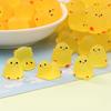 Mini Fluorescence Chicken Moss Toy Crafts Microlandscape Miniature Chick Figurines Children Gift Home Decor Accessories