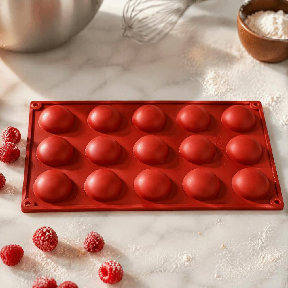 2pcs 15 Cavity Chocolate Truffle Mold Food Grade Silicone Candy Mold  Chocolate Mousse