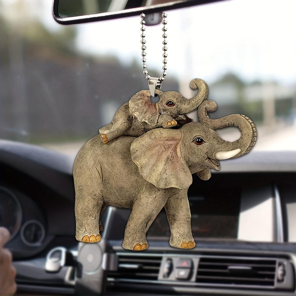 Acrylic Playful Car Decor Quirky Cartoon Hanging Ornament Versatile Bag And Home Use