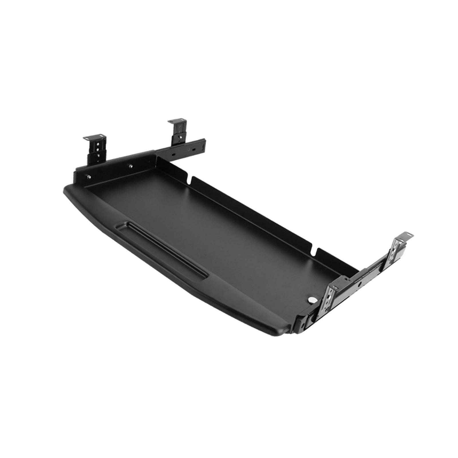 

Подставка для клавиатуры под стол, выдвижная полка для клавиатуры, многоцелевой выдвижной компьютер чёрный