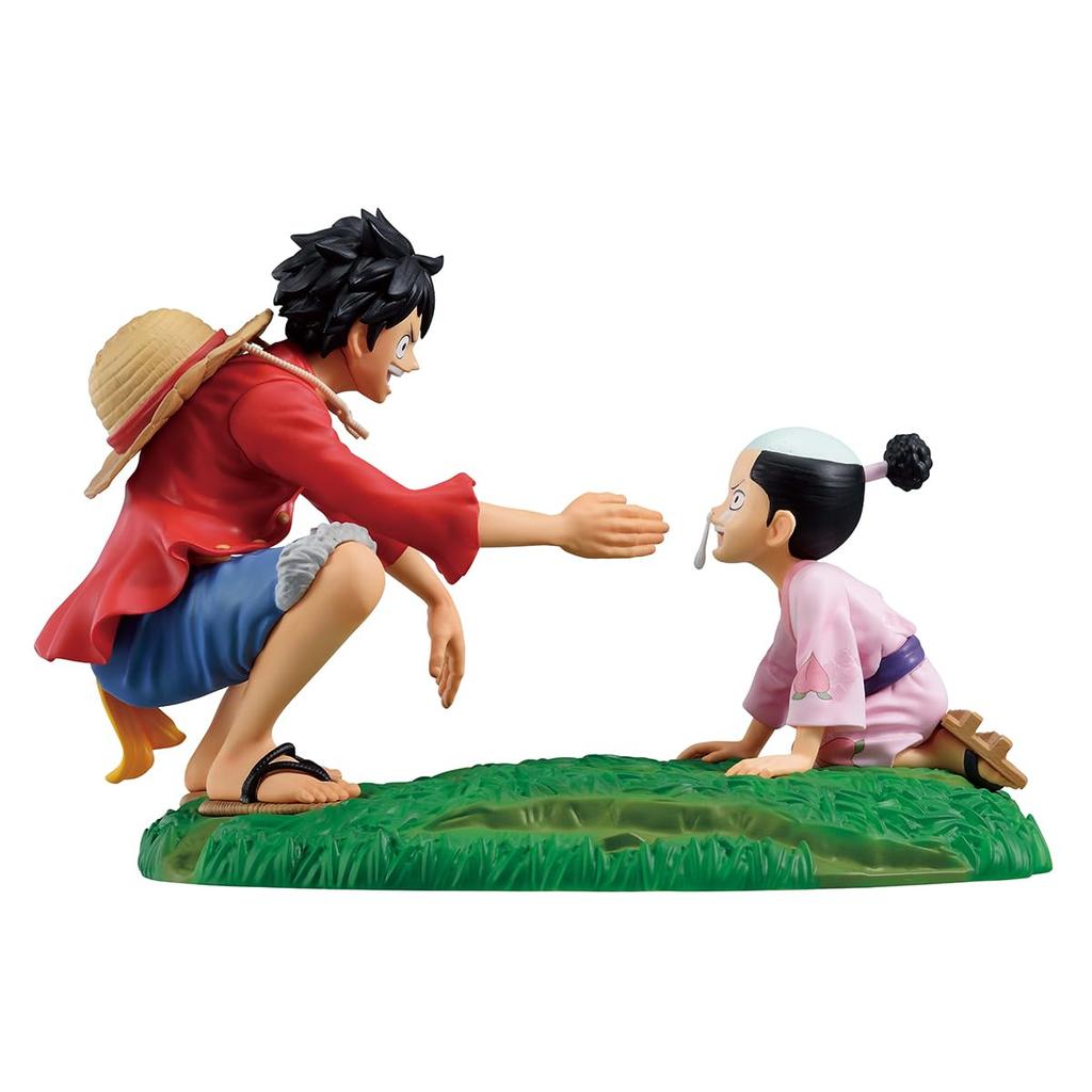 Ichiban Kuji One Piece New Dawn C Prize Revible Moment Luffy Momonosuke Ichiban Sho Figure One Piece Monkey Luffy Momonosuke Bandai Spirits Figure &