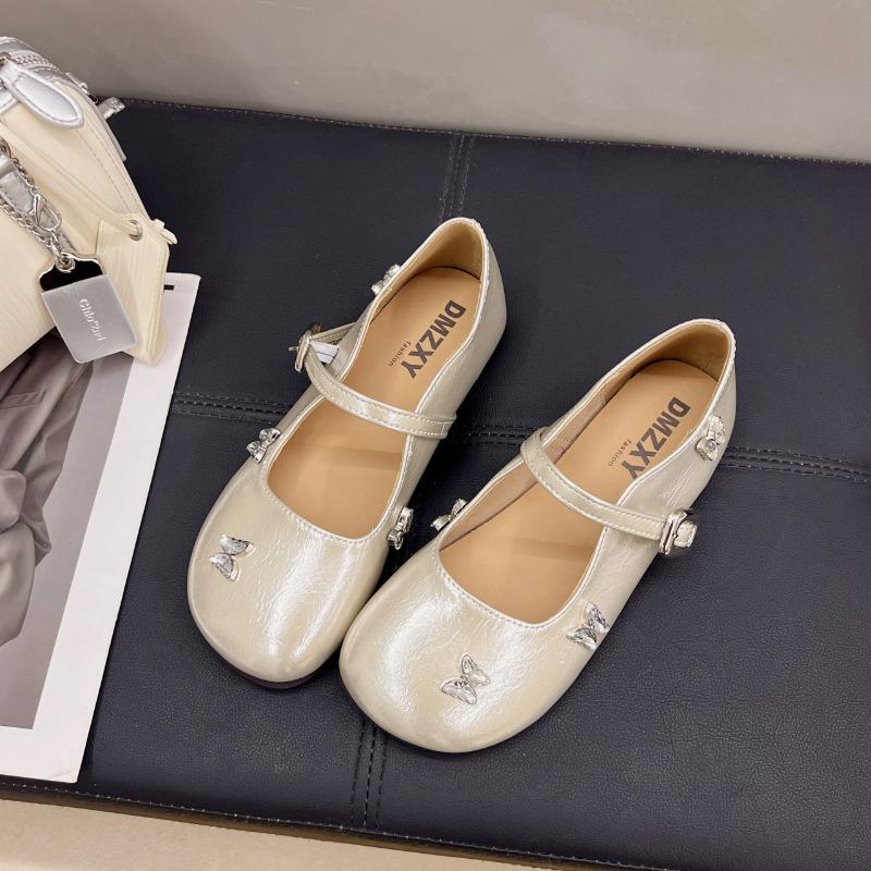New flat-soled single shoes women s versatile casual Mary Jane shoes breathable butterfly soft-soled shoes tide 35