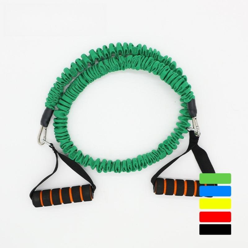 Professional Fitness One Word Tension Rope Latex Tensioner Resistance Band Elastic Rope Puller Strength Training Set