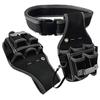 A96I-Canvas Tool Bag Replacement Carpentry Waist Bag Small Black Oxford Cloth Electrician Bag Hardware Tool Waist Bag Belt