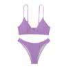 Women's Triangle Bikini Set Two Piece Swimsuit Quick Dry Soft Fabric Removable Padding Wireless Design Adjustable Straps