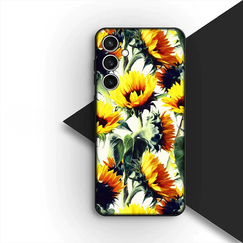 Sunflower Flower Peony for Samsung Galaxy Note 20 Ultra 10 8 9 S10 Plus Lite S8 A70 A24 A25 S10E A21S A37 A57 A51 A7 Phone Case