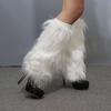 40cm Furry Leg Warmers Japanese Style Long Tube Sock Harajuku Style Lolita Boots Cover  Women
