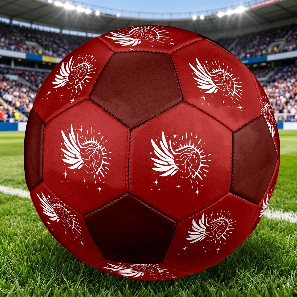 1PC Angel Wings Sparkle Soccer Ball Size 5 Football Machine Sewn Indoor/Outdoor Universal Football S35