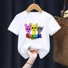 Cartoon Sprunki Cartoon Printed Summer Childrens Clothing Childrens Birthday Digital Gift Short Sleeve Top