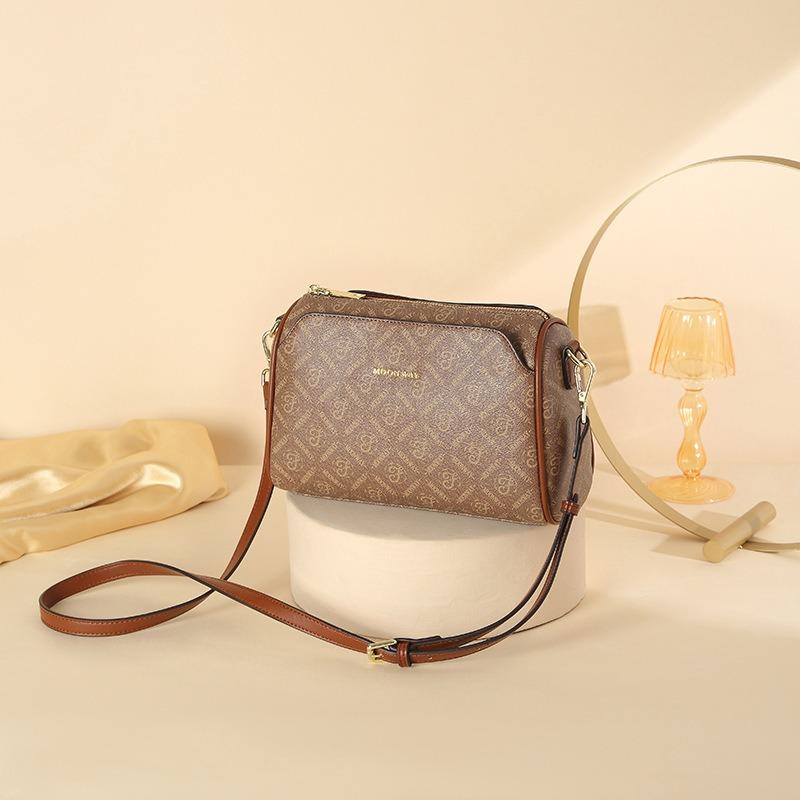 New women's bag retro fashion versatile small square bag pillow bag rhombus printing single shoulder oblique span bag